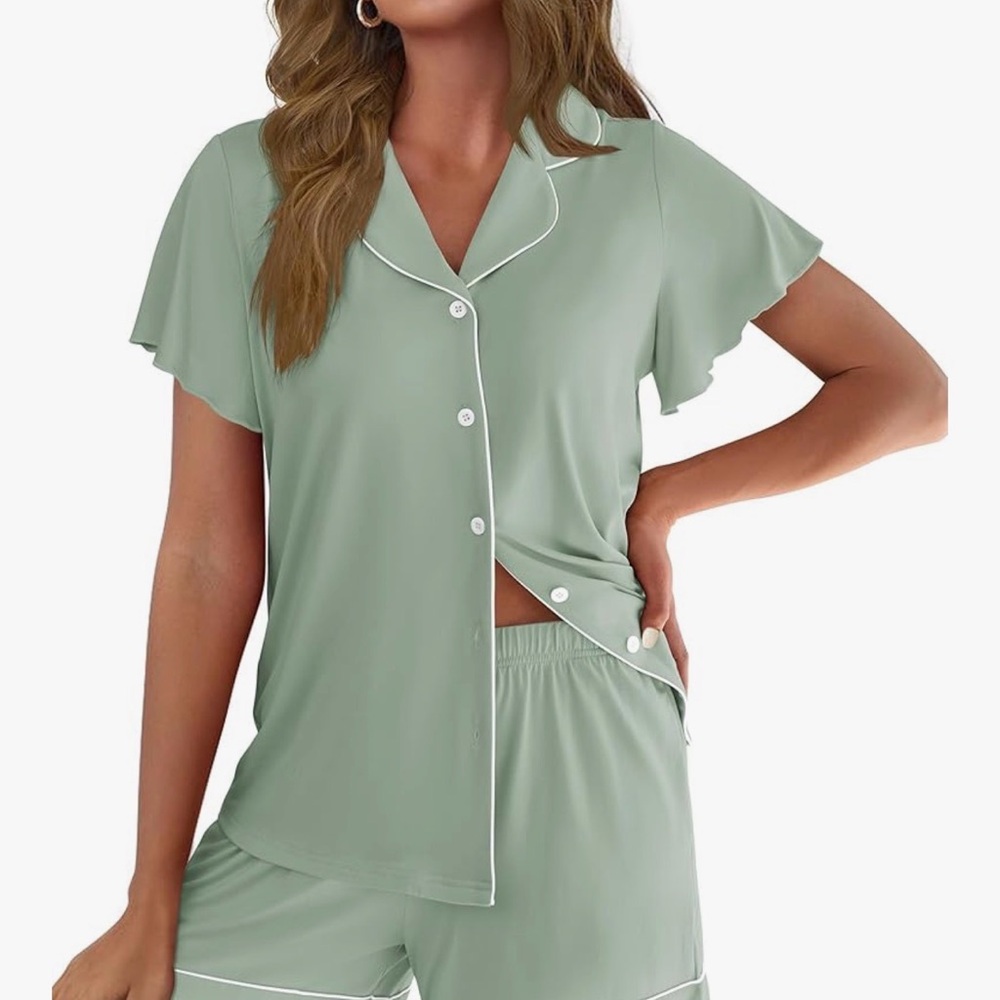 Sage green pajamas